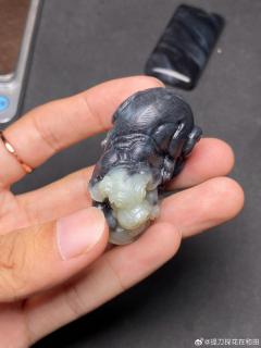 49【和田玉】子料青花小狗