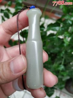 清代包浆级老和田玉烟嘴