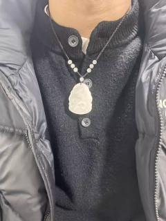 和田玉普贤菩萨本命佛吊坠男士千手观音文殊虚空藏生肖护身符玉佩