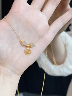 泰心动啦💓福气满满的和田玉项链～