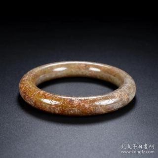 旧藏,和田玉手镯一对