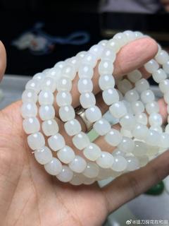 点墨青花单圈手串